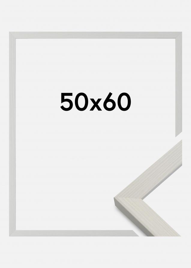 Cornice Fiorito Vetro acrilico Bianco 50x60 cm