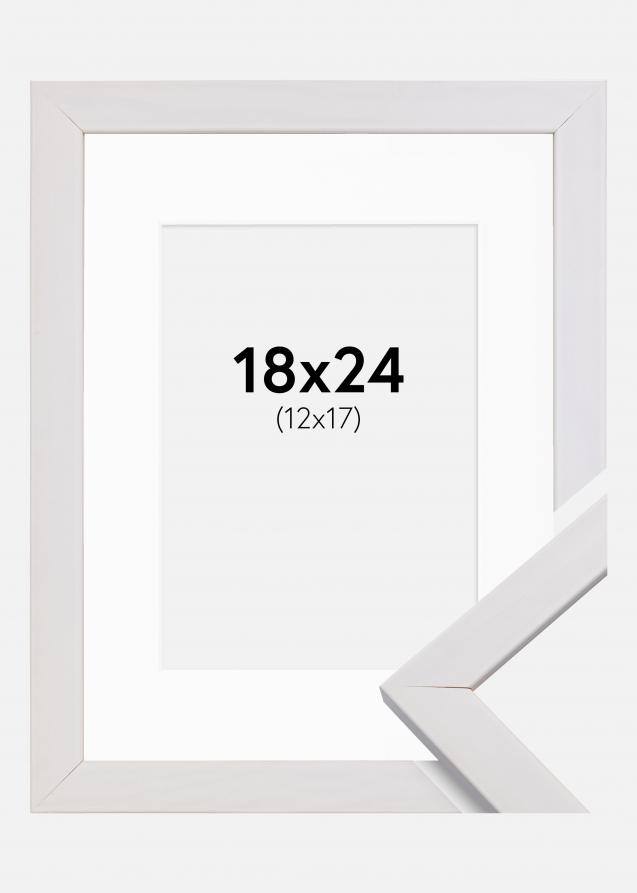 Cornice Stilren Bianco 18x24 cm - Passe-partout Bianco 13x18 cm