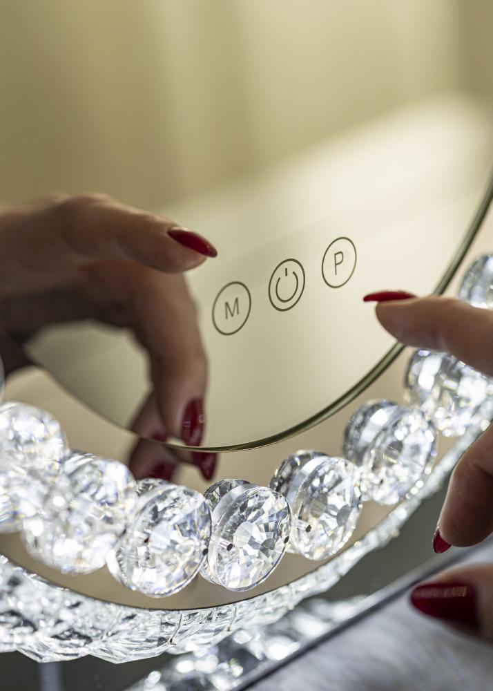 KAILA Specchio per trucco Crystal LED 40x50 cm
