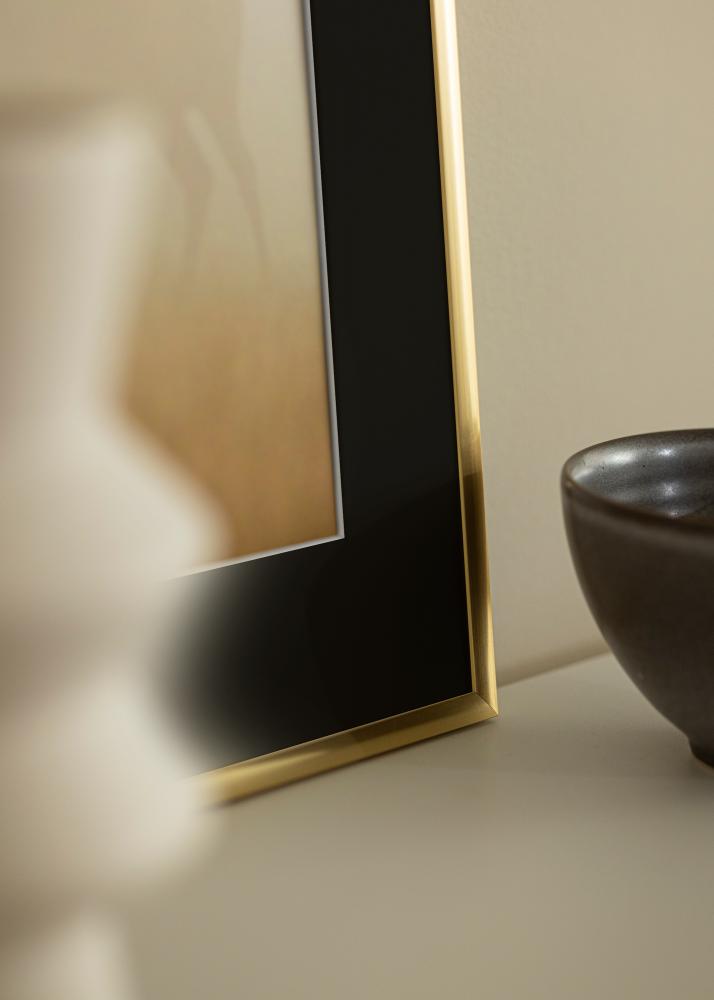Cornice New Lifestyle Shiny Gold 30x40 cm - Passe-partout Nero 18x27 cm