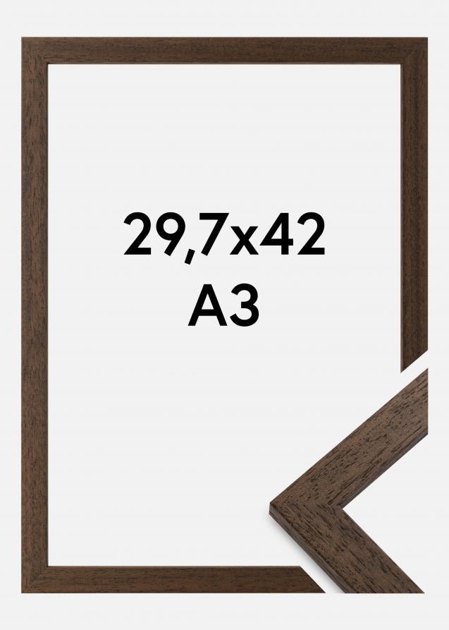 Cornice Brown Wood Vetro acrilico 29,7x42 cm (A3)