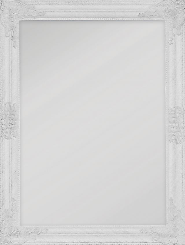 Specchio Bologna Bianco 50x70 cm