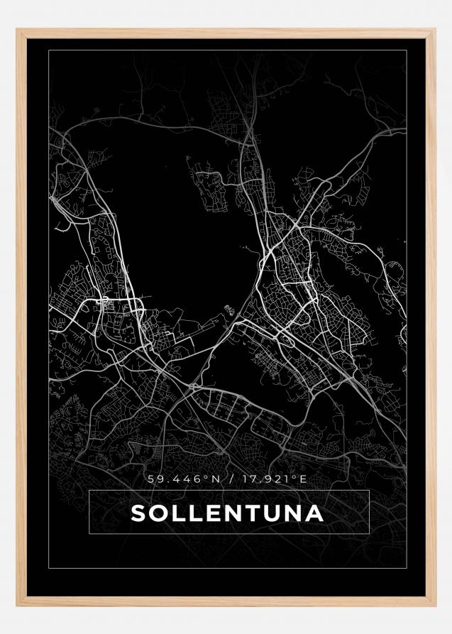 Mappa - Sollentuna - Poster nero