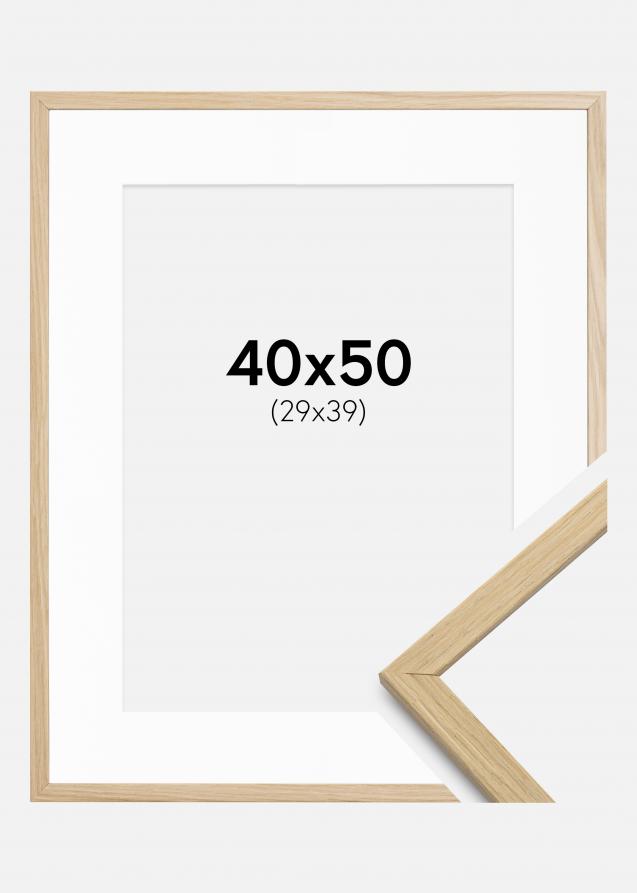 Cornice Edsbyn Rovere 40x50 cm - Passe-partout Bianco 30x40 cm