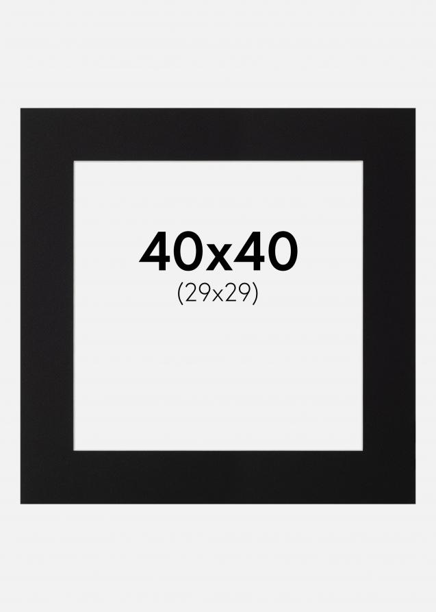 Passe-partout Nero Standard (Bordo interno bianco) 40x40 cm (29x29)