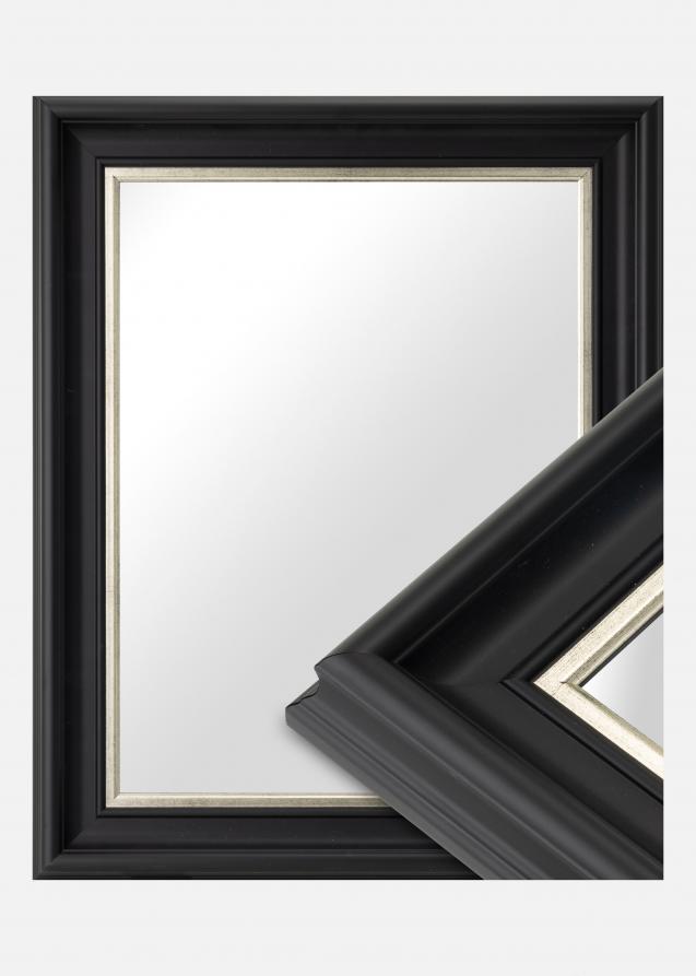 Specchio Mora Nero-argento - Misure personalizzate