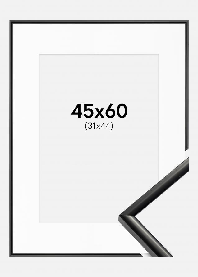 Cornice New Lifestyle Nero 45x60 cm - Passe-partout Bianco 32x45 cm