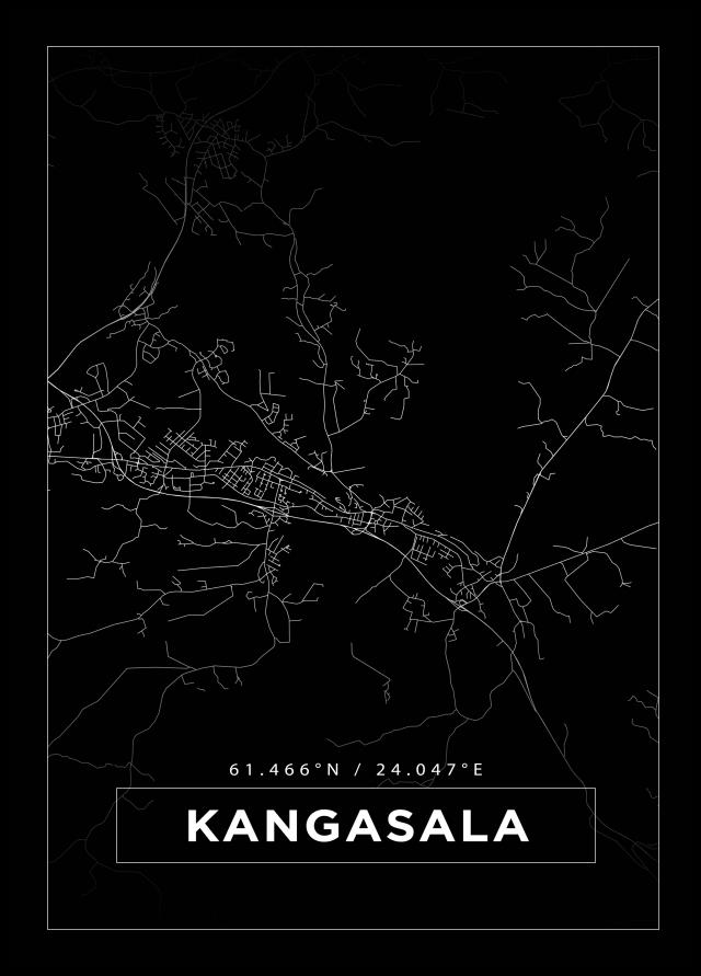 Mappa - Kangasala - Poster nero