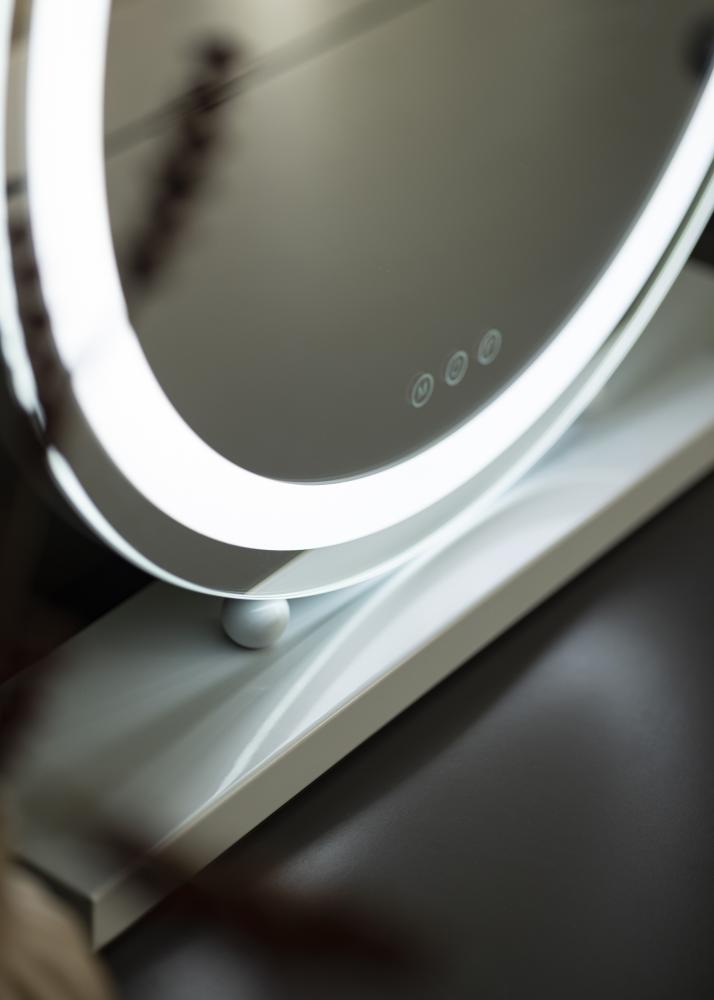 KAILA Specchio per trucco Round LED Bianco 50 cm 