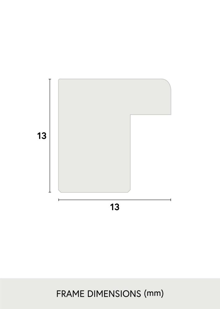 Cornice Galant Nero 35x50 cm - Passe-partout Bianco 10x15 inches