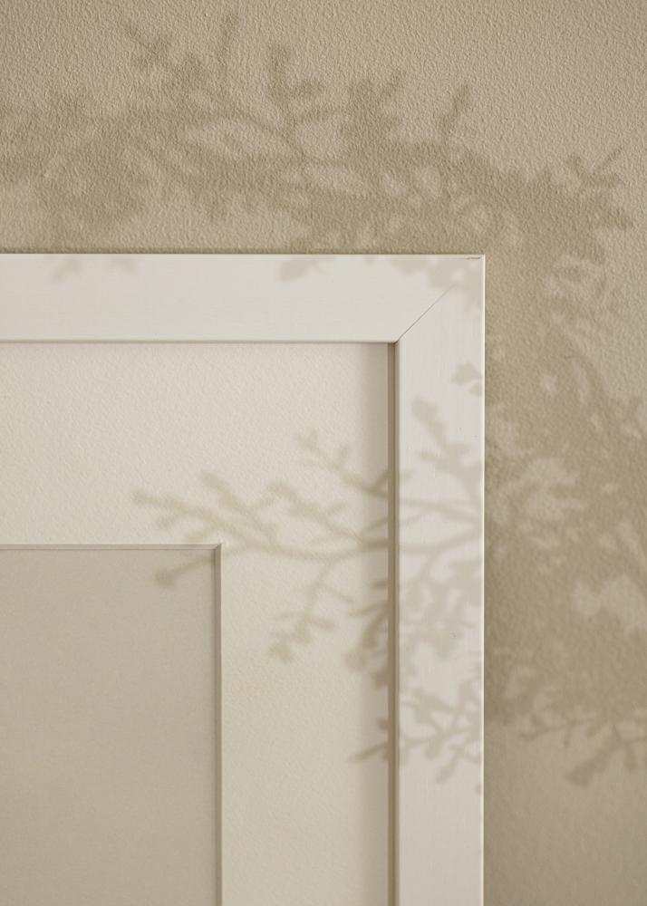 Cornice White Wood 35x50 cm - Passe-partout Bianco 10x15 inches