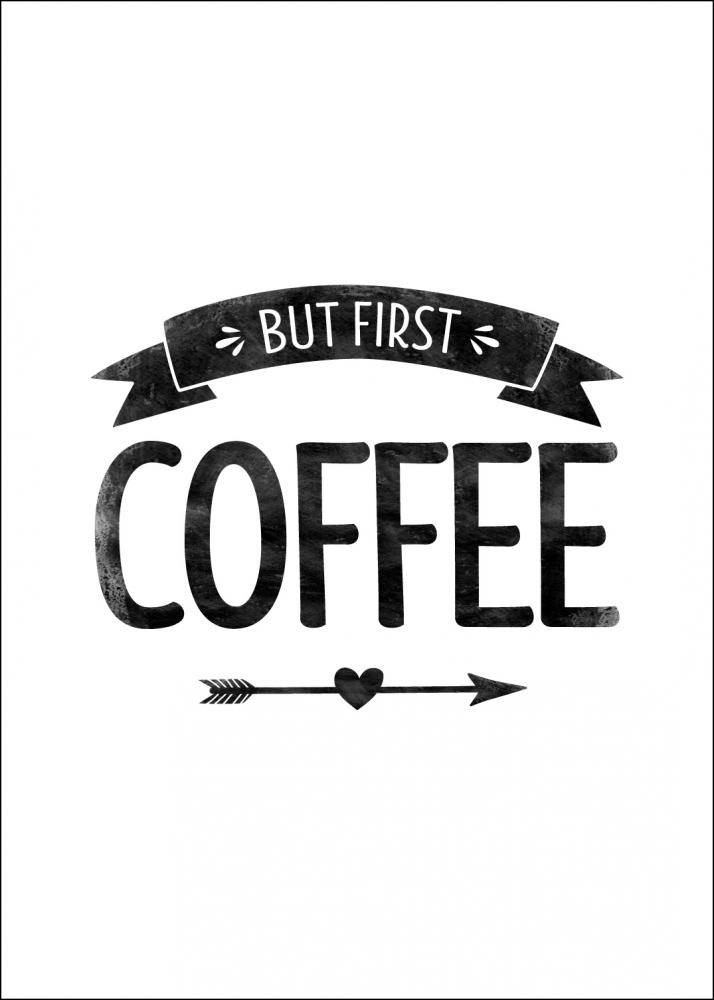 But first coffee Rtro Poster