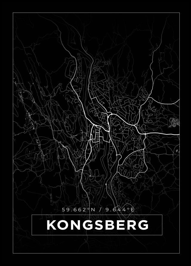 Mappa - Kongsberg - Poster nero
