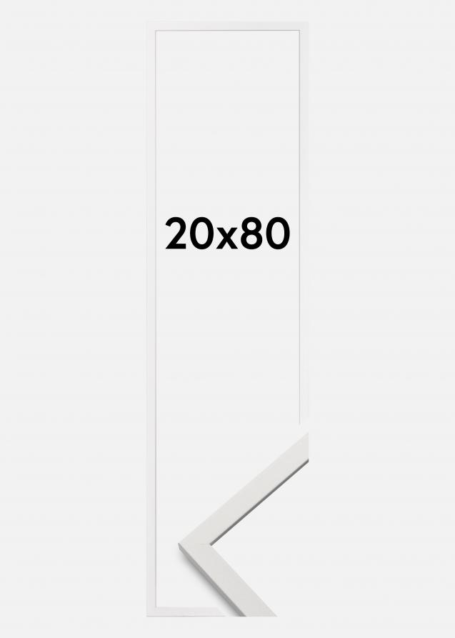 Cornice Edsbyn Vetro acrilico Bianco 20x80 cm