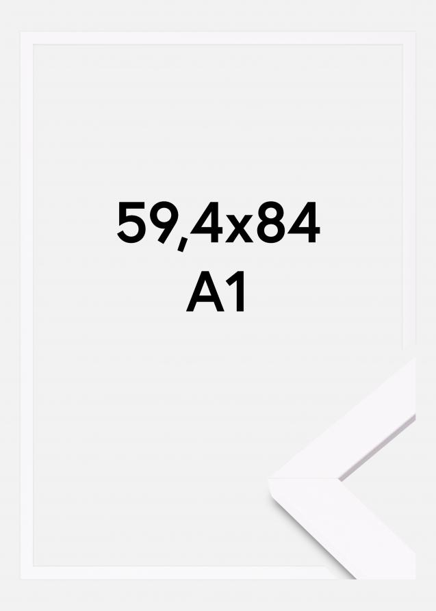 Cornice Deco Vetro acrilico Bianco 59.4x84 cm (A1)