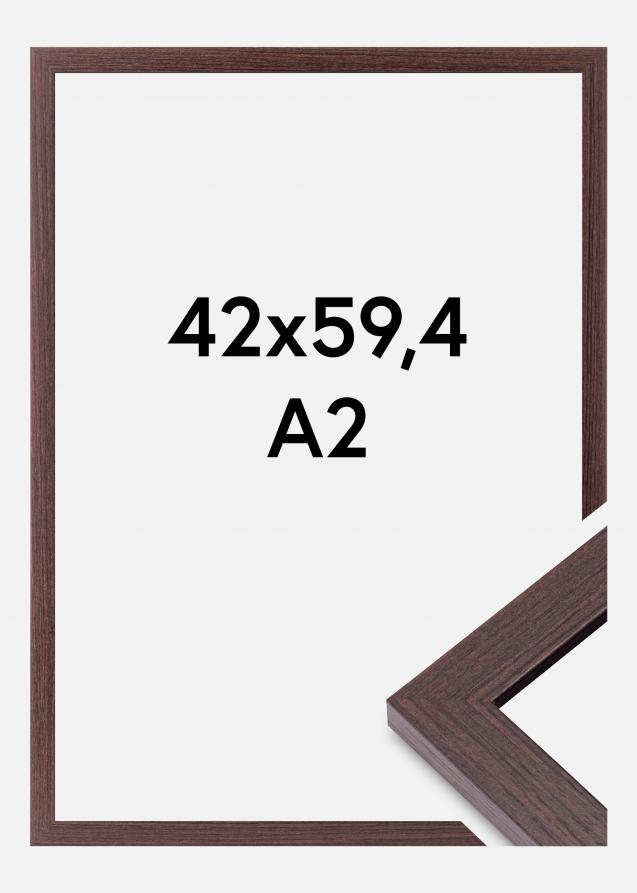 Cornice Deco Vetro acrilico Noce 42x59 cm (A2)