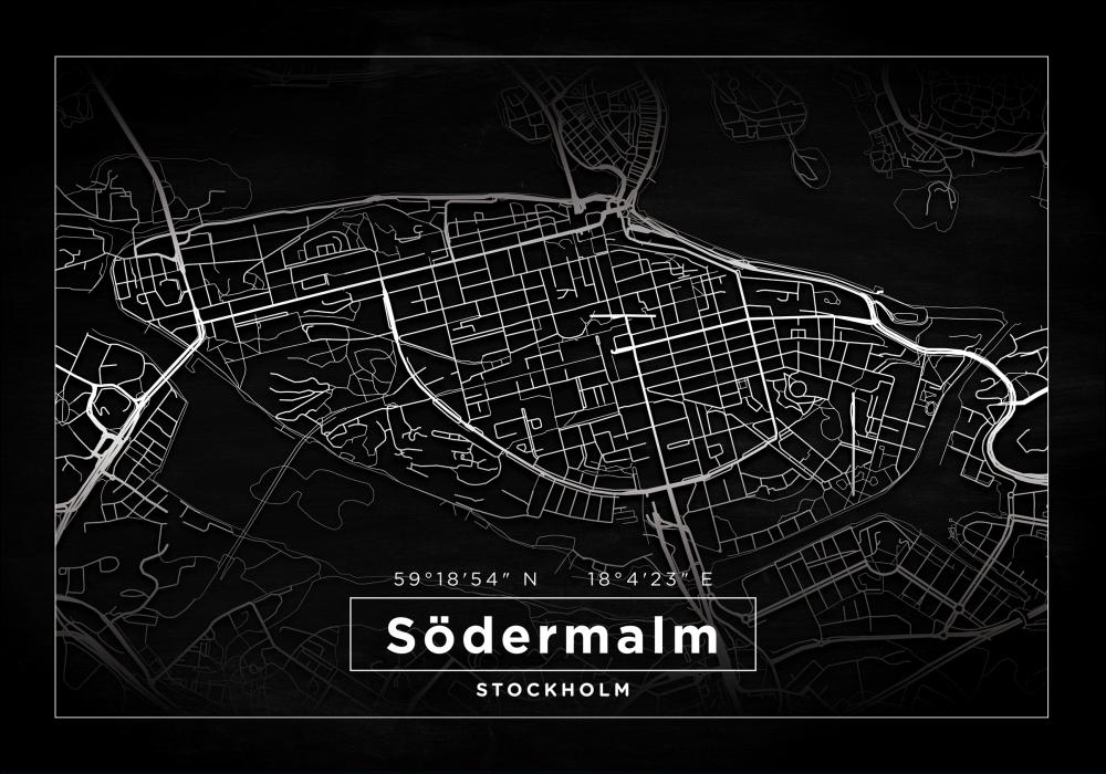 Mappa - Sdermalm - Poster nero