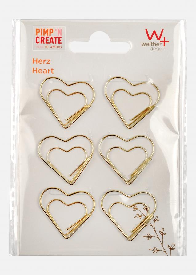PAC Metallo Paperclip Heart Guld