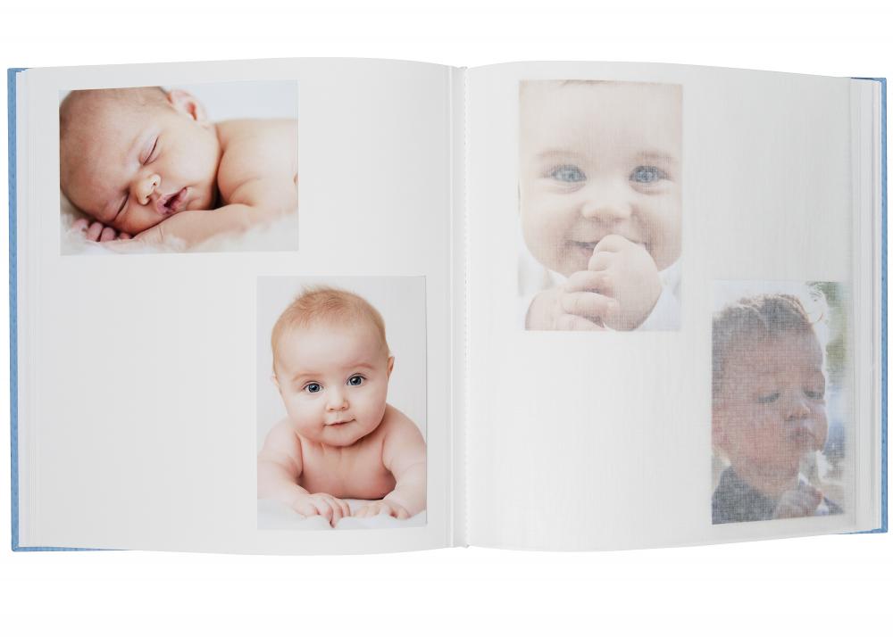 Estrella Album per beb Blu - 28x30,5 cm (50 Pagine bianche / 25 fogli)