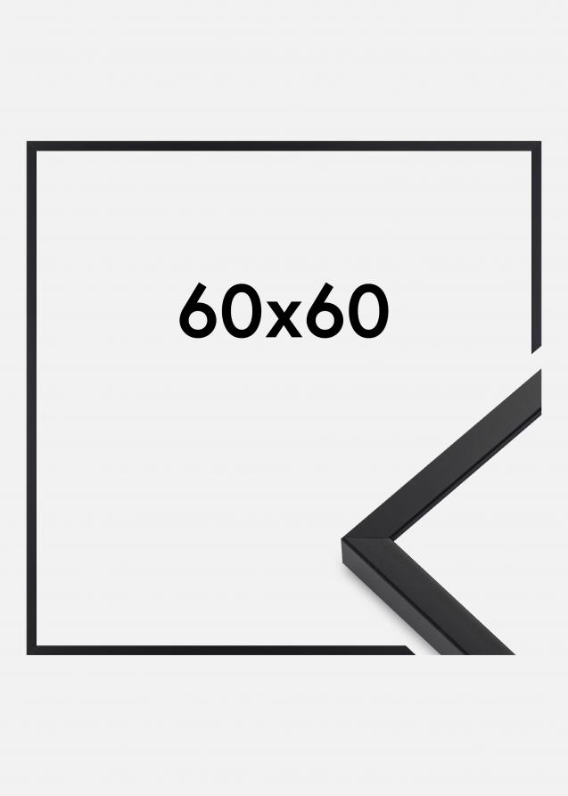Cornice E-Line Vetro acrilico Nero 60x60 cm