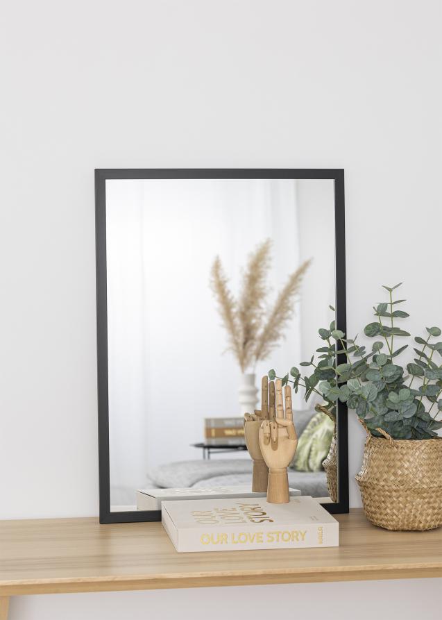 Specchio Black Wood 50x70 cm