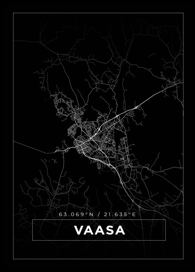 Mappa - Vaasa - Poster nero
