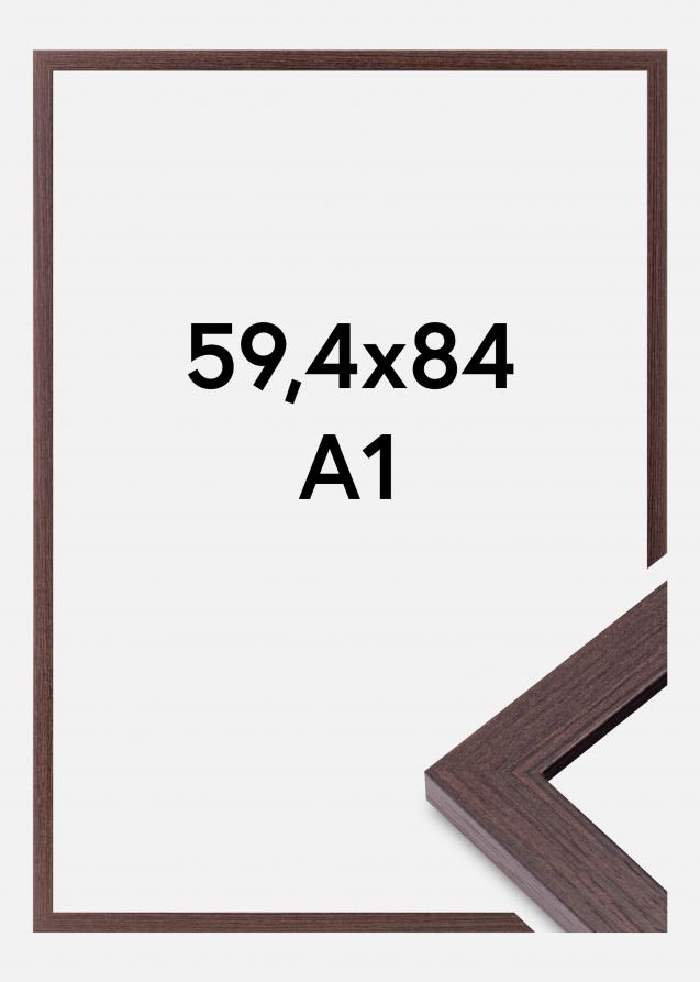 Cornice Deco Vetro acrilico Noce 59.4x84 cm (A1)