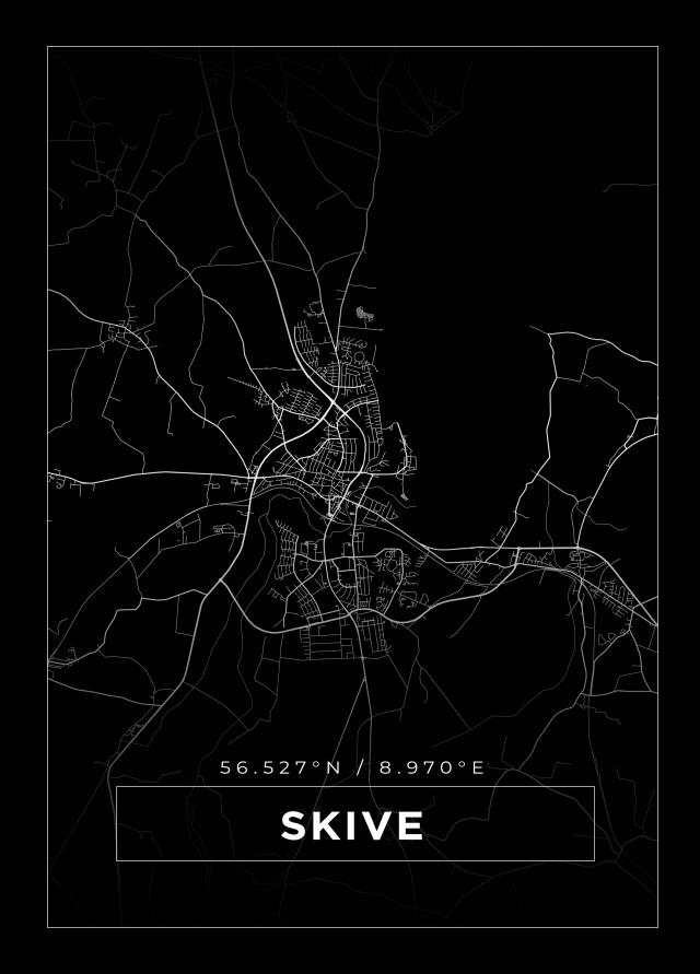 Mappa - Skive - Poster nero