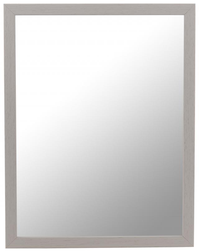 Specchio Björkö - Grigio chiaro con venature - Misure personalizzate