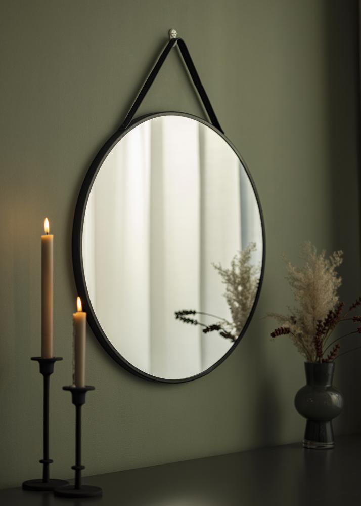 Specchio Trapani Nero 60 cm 
