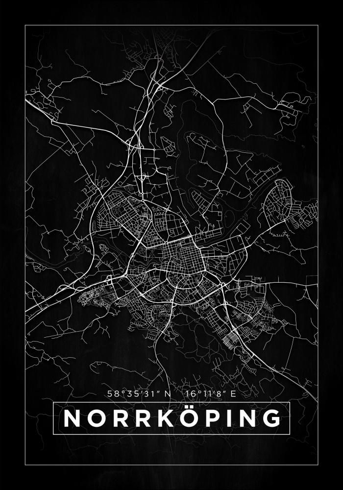 Mappa - Norrkping - Poster nero