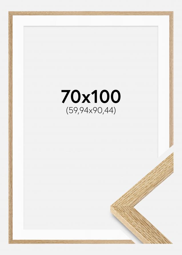 Cornice Selection Rovere 70x100 cm - Passe-partout Bianco 24x36 inches