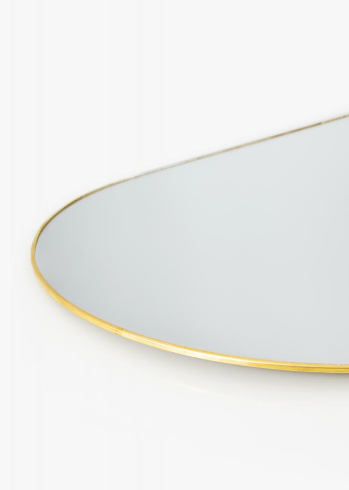 KAILA Ovale Mirror - Thin Brass 35x80 cm