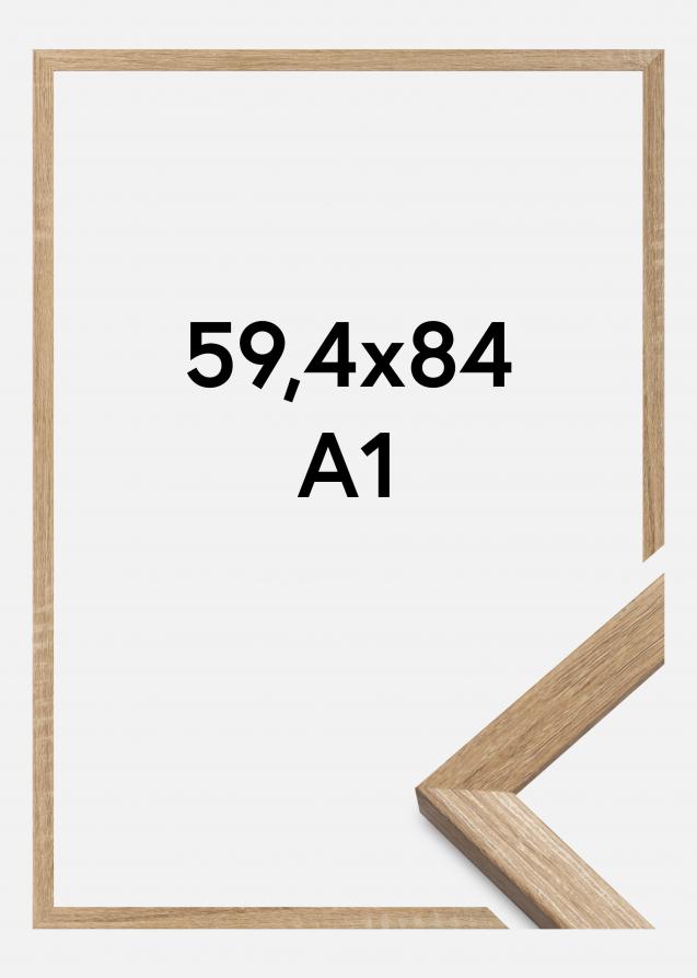 Cornice Fiorito Vetro acrilico Rovere chiaro 59,4x84 cm (A1)
