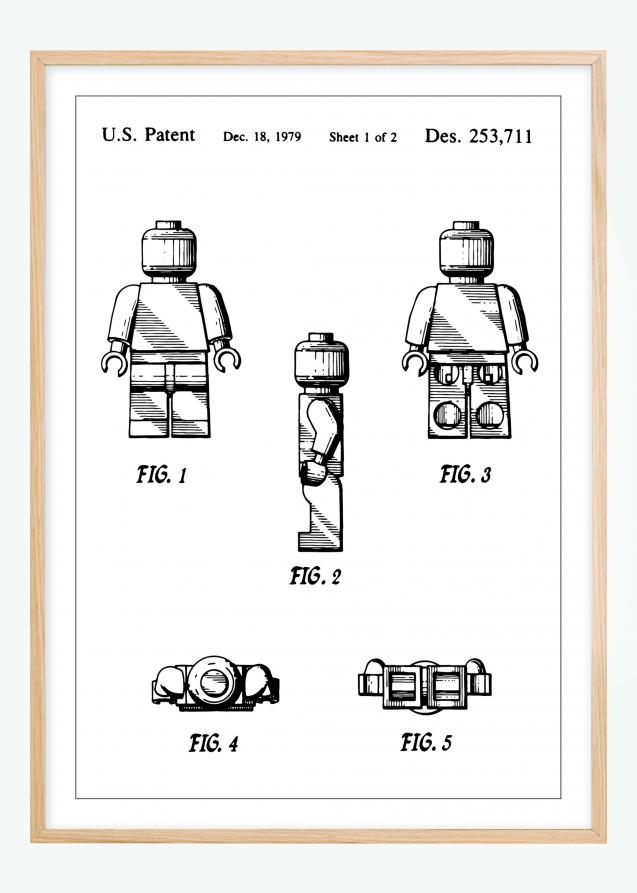 Disegni di brevetti - Lego I Poster