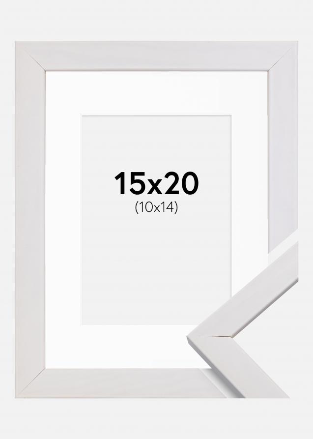 Cornice Stilren Bianco 15x20 cm - Passe-partout Bianco 11x15 cm