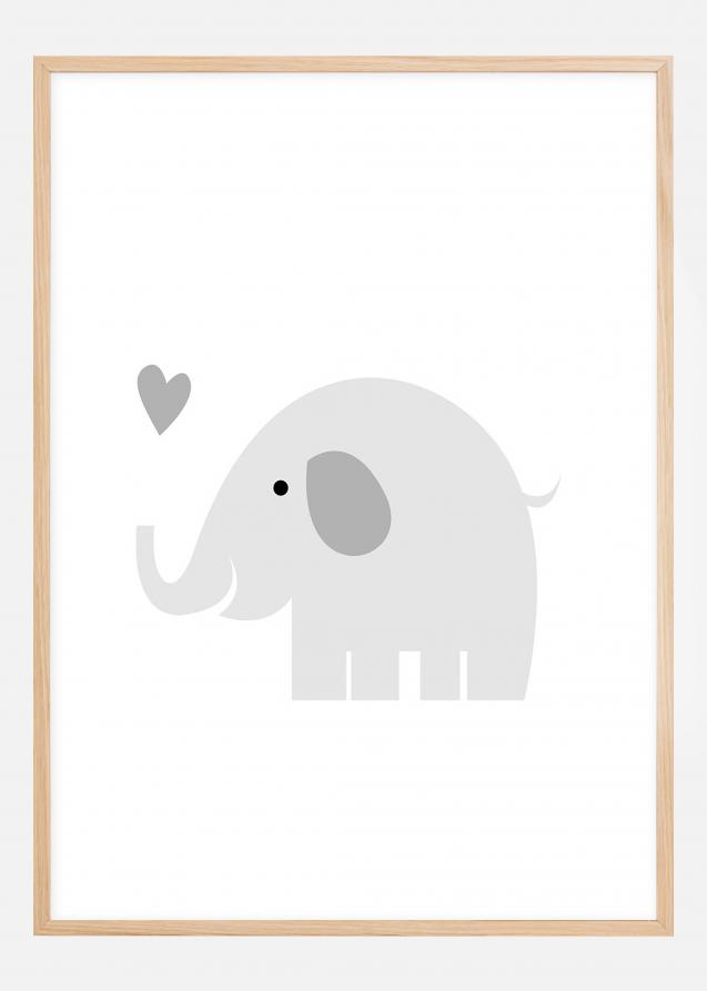 Elefant Solo - Grigio nebbia Poster