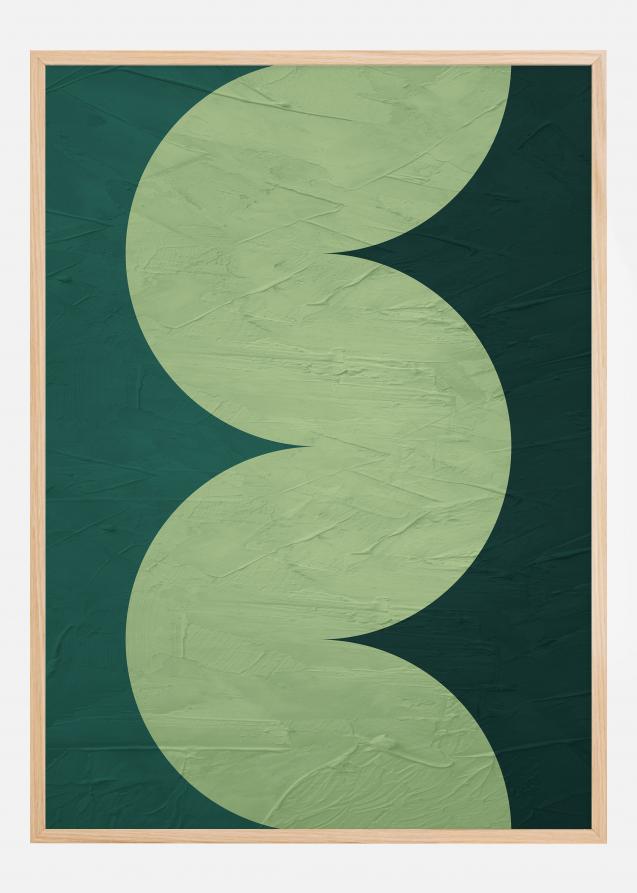 Green Circles Poster