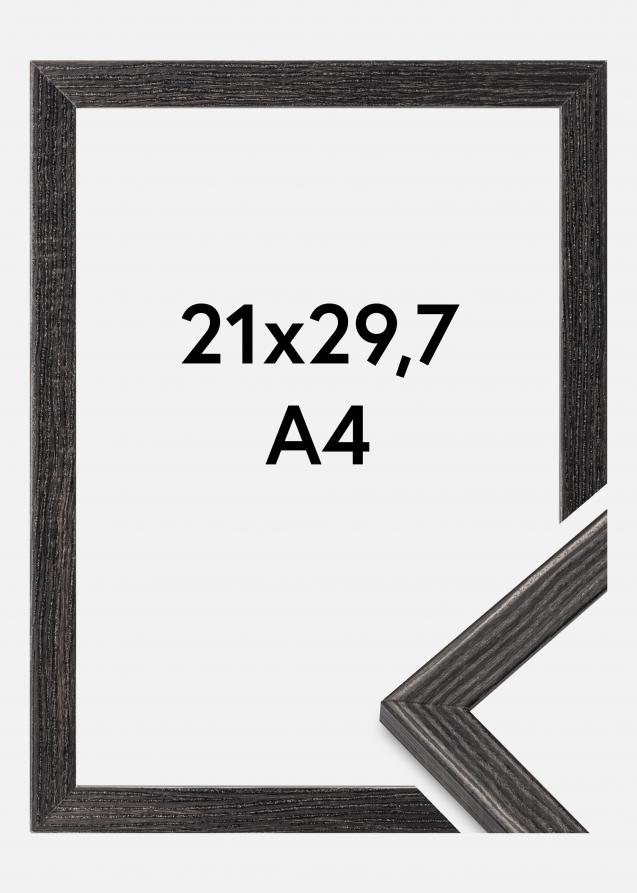 Cornice Fiorito Vetro acrilico Grigio scuro 21x29,7 cm (A4)