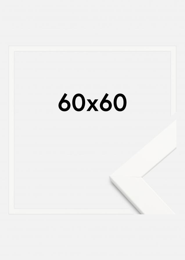 Cornice Trendline Vetro acrilico Bianco 60x60 cm