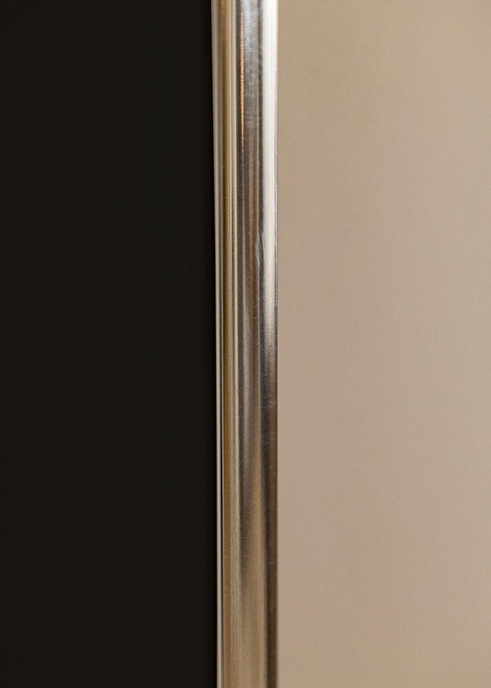 Cornice Alluminio Finitura brillante Argento 30x40 cm - Passe-partout Nero 21x30