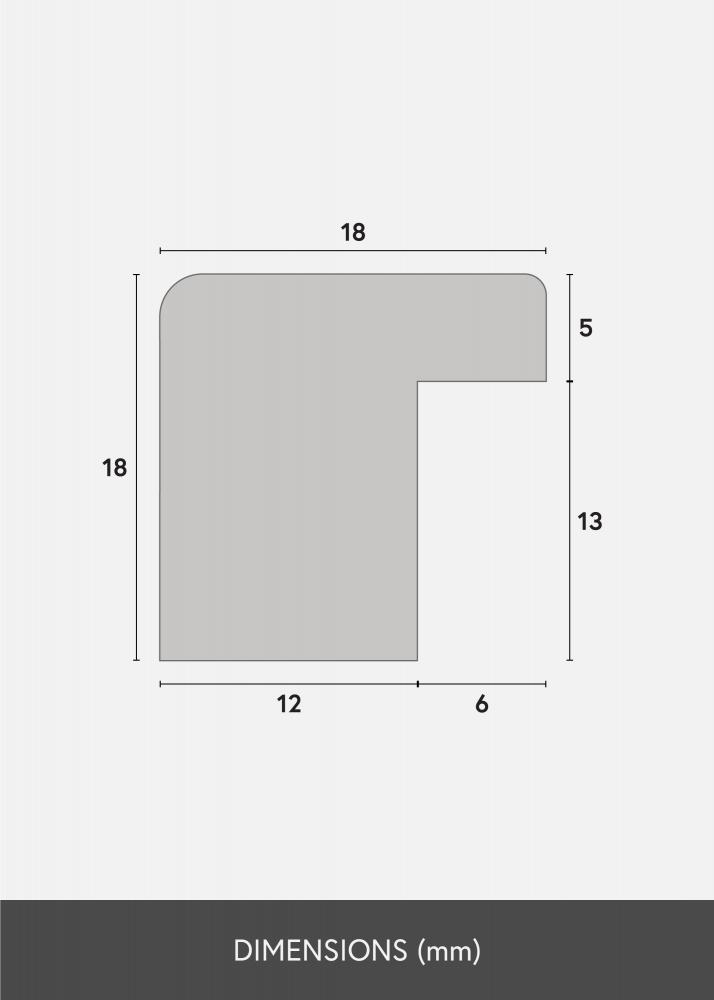 Cornice Selection Vetro acrilico Bianco 59,4x84 cm (A1)