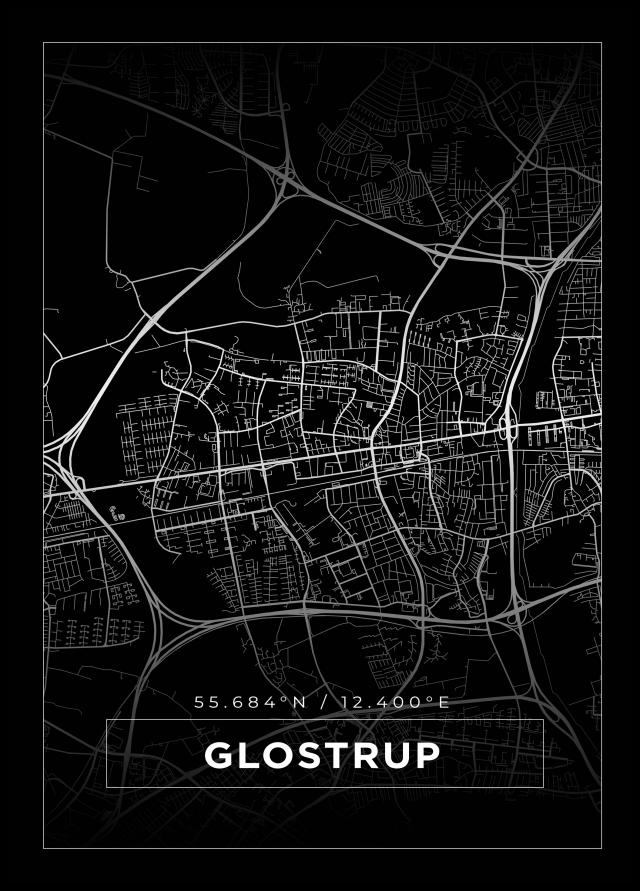 Mappa - Glostrup - Poster nero
