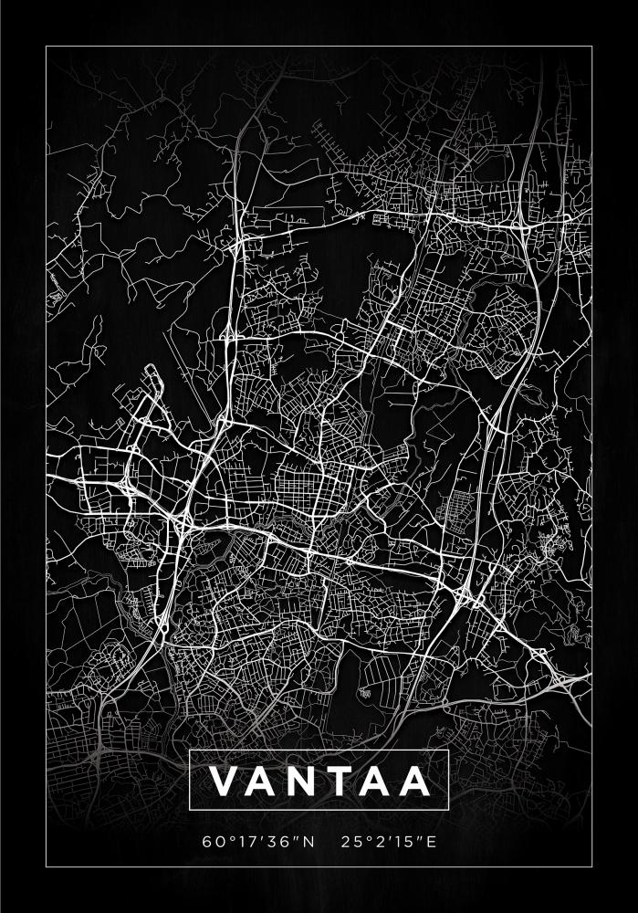 Mappa - Vantaa - Poster nero