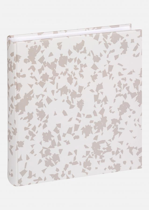Terrazzo Stone Album Bianco - 28x29 cm (60 Pagine bianche / 30 fogli)