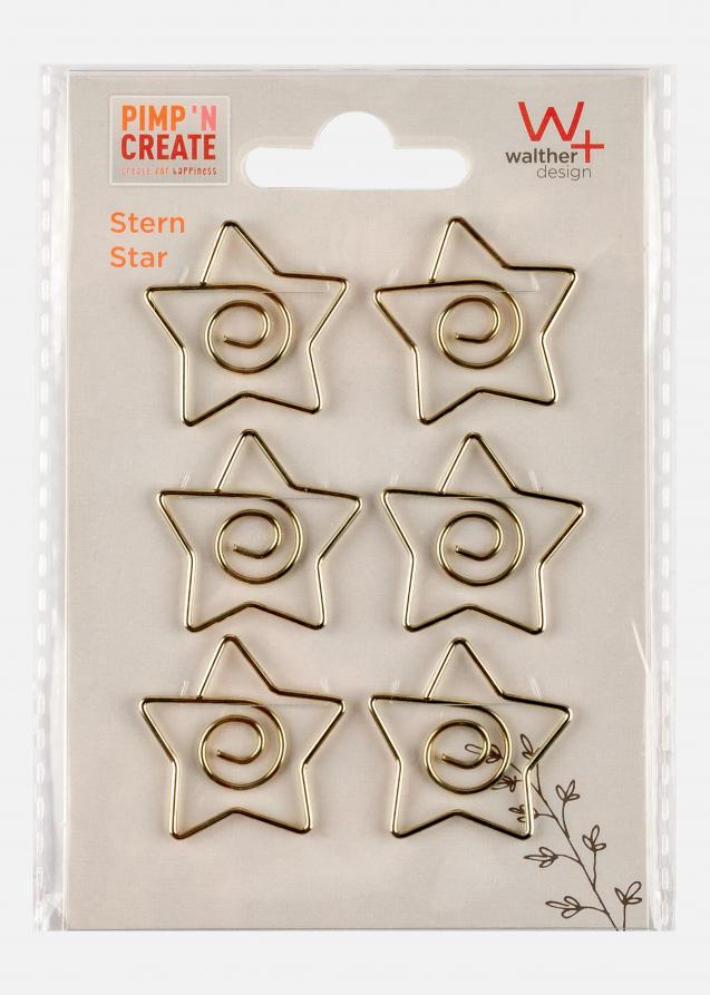 PAC Metallo Paperclip Star Guld