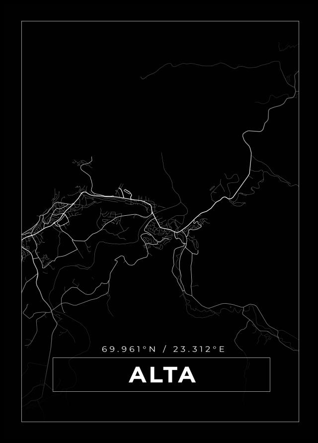 Mappa - Alta - Poster nero