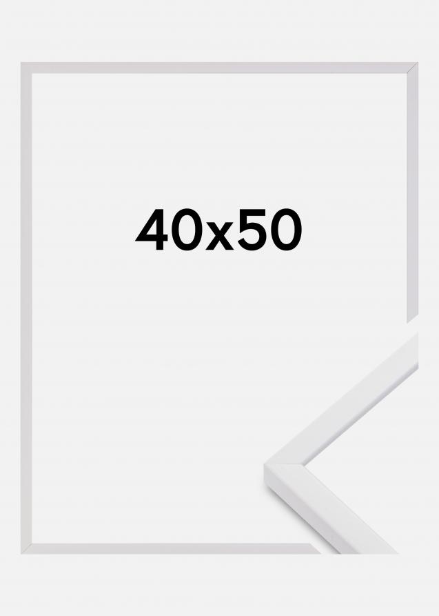 Cornice E-Line Vetro acrilico Bianco 40x50 cm