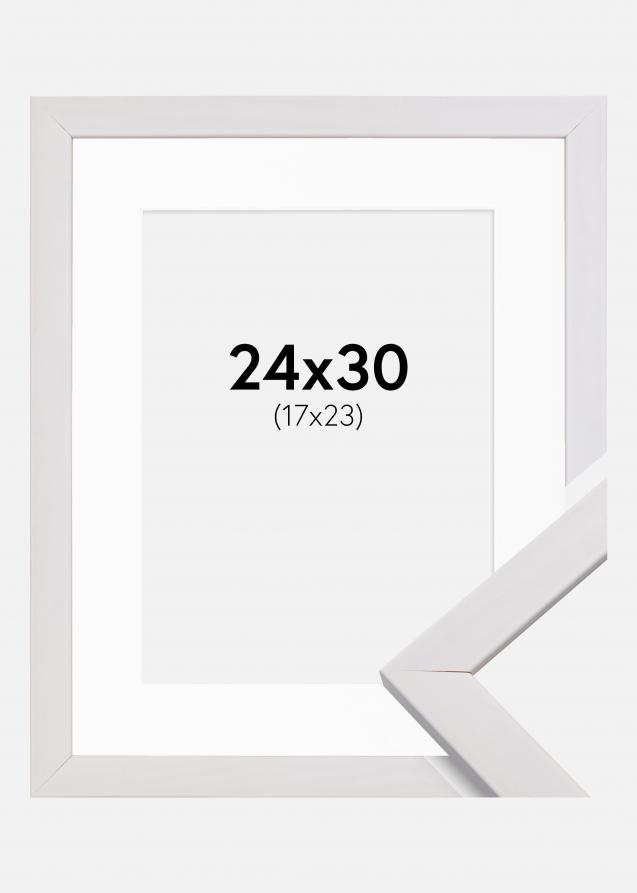 Cornice Stilren Bianco 24x30 cm - Passe-partout Bianco 18x24 cm