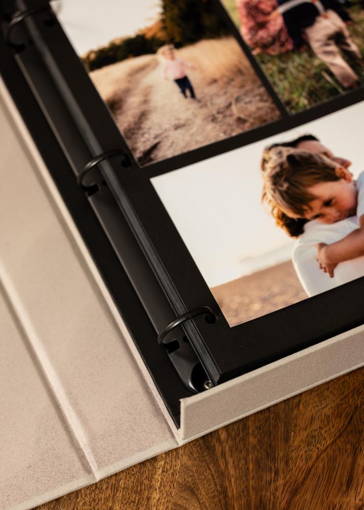 KAILA OUR LOVE Story Grey - Coffee Table Photo Album (60 Pagine nere)